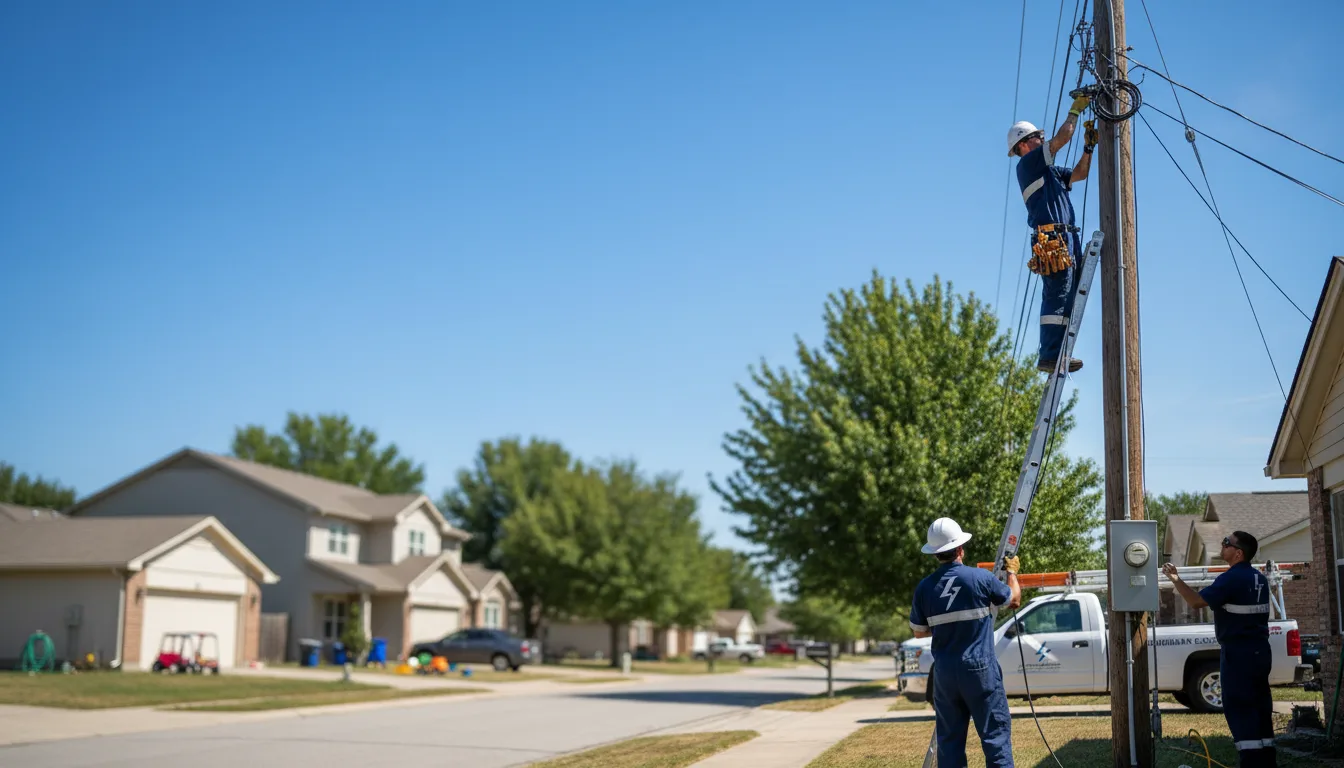 Residential electrician providing installation services in Latimer, IA